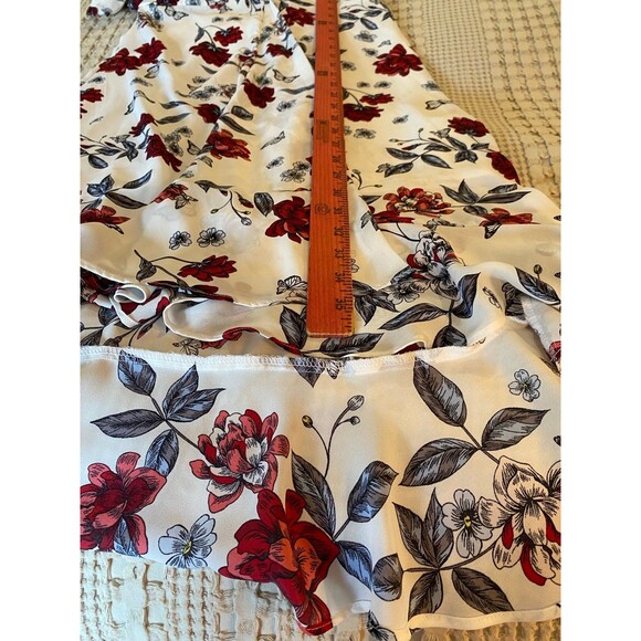 Candies Dress Womens Size Small  Smocked High Low Flowy Chic  Flutter Sleeve - Picture 12 of 12